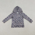 BT1572 Baby Boys Dark Grey Camo Long Sleeve Hoodie Top