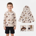 BT1843 Cowboys Print Boys Long Sleeve Hoodie Top