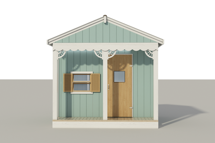 Build A Playhouse for Kids DIY Plans - Micro Cottage - Guest House Backyard Storage Shed 8' x 8'