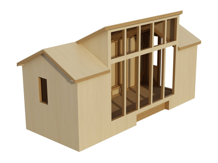 Build Your Own Tiny Homes - 8’ X 20’ DIY Plans Home Shell Garden Room