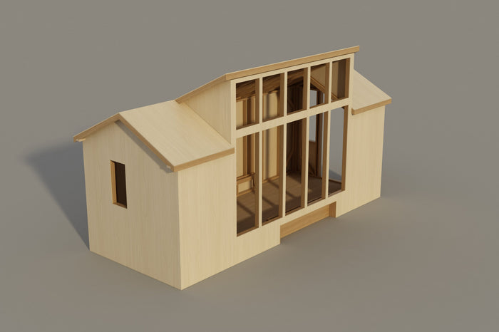 Build Your Own Tiny Homes - 8’ X 20’ DIY Plans Home Shell Garden Room