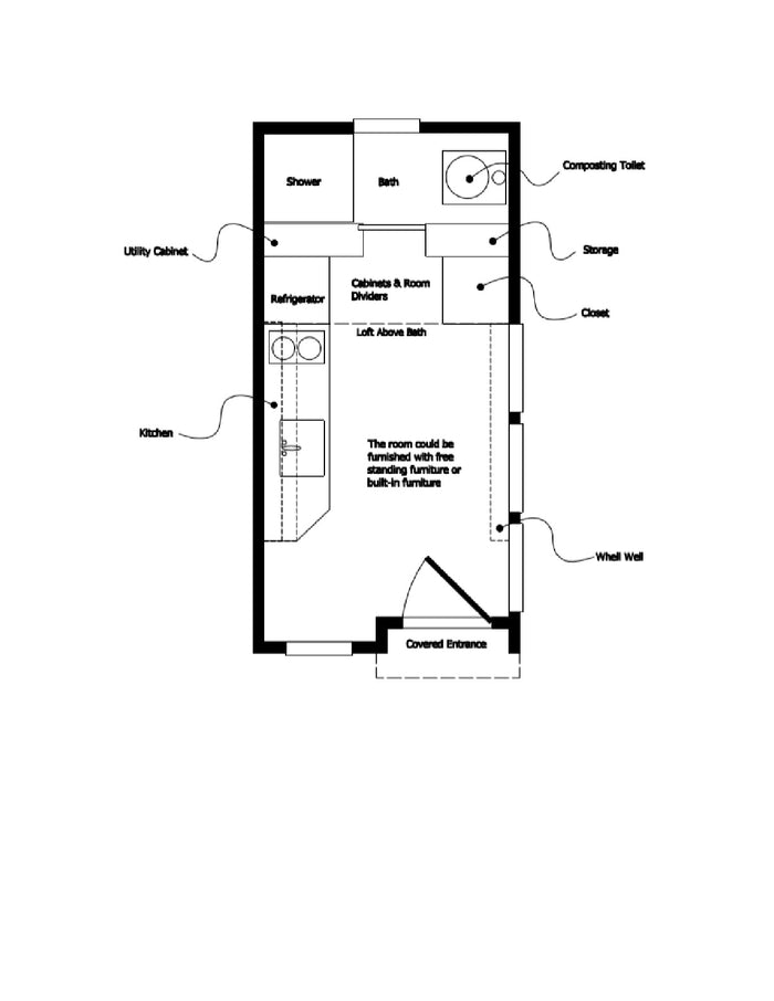 Build Your Own Tiny House On Wheels DIY Plans Home Shell Garden Room 8’ x 16’
