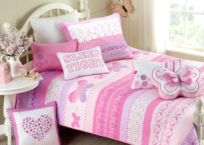 Butterfly Fairisle Pink Purple Sleep Rectangular Decor Throw Pillow