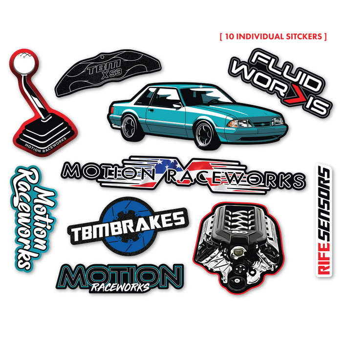 Calypso Foxbody Sticker Sheet 8.5"x11" - Motion Raceworks