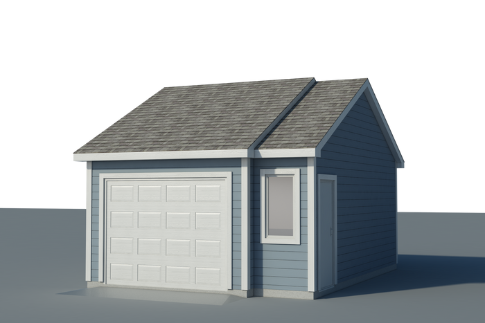 Car Garage Building DIY Plans Backyard Workshop Shed Building 16' x 22' Build Your Own