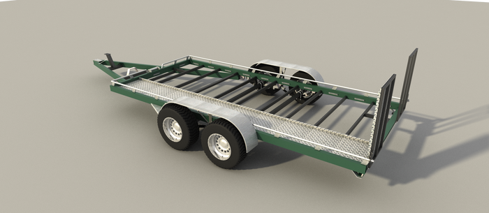 Car Trailer Hauler Plans DIY Homemade Open Auto Carrier Build Your Own