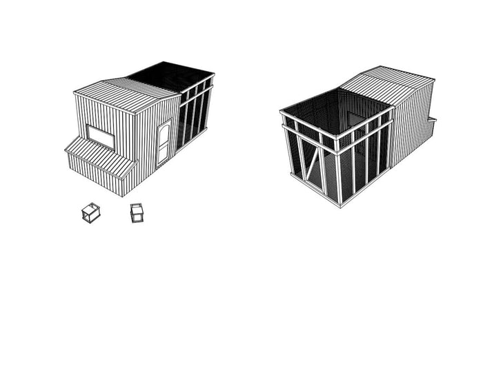 Chicken Coop DIY Plans Poultry Hen Houses With Run Kennel 8'x10' Build Your Own