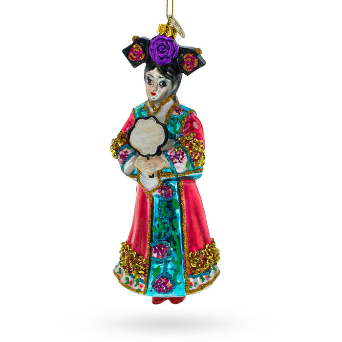 Chinese Empress Glass Ornament