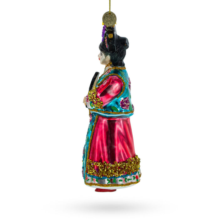 Chinese Empress Glass Ornament