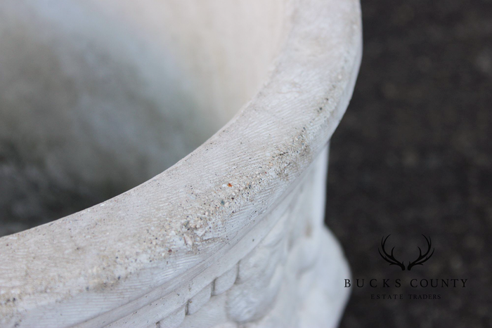 Classical Style Cherub Relief Cast Stone Garden Planter