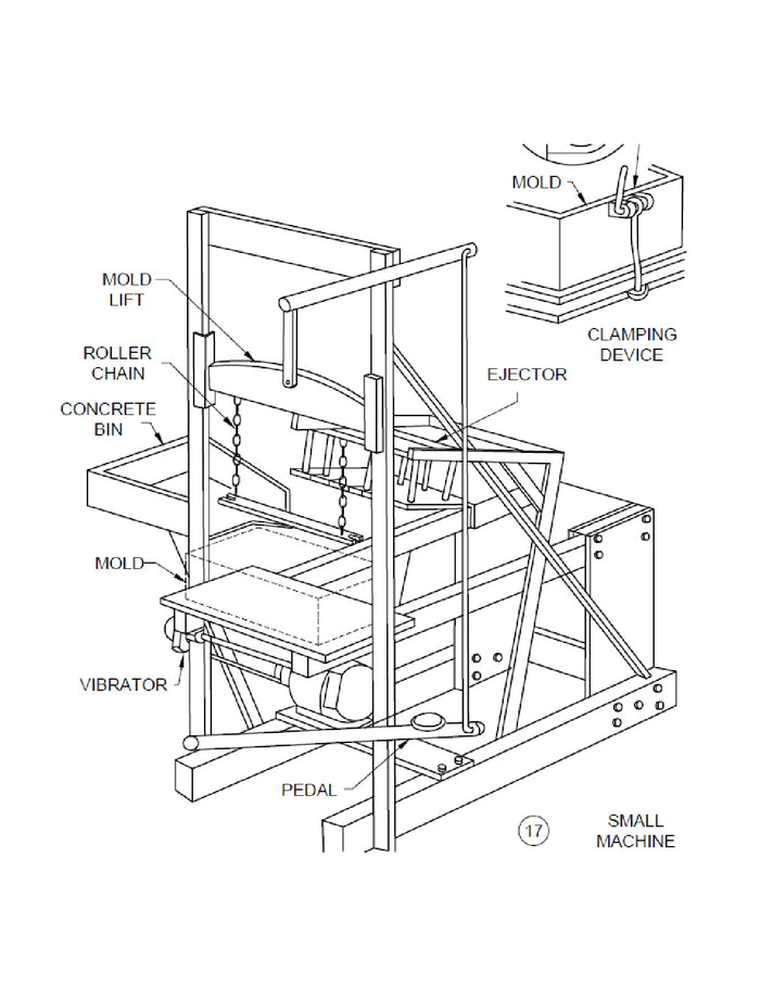 Concrete Block Making Machine DIY Plans - Cinder Block Brick Maker