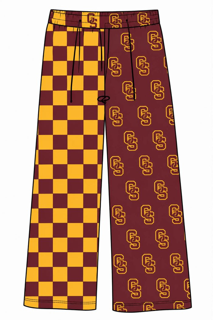 (Custom Design Preorder MOQ 5 Each) Teams Gibson Southern Titans Checkerd Kids & Adult Bottom Pants