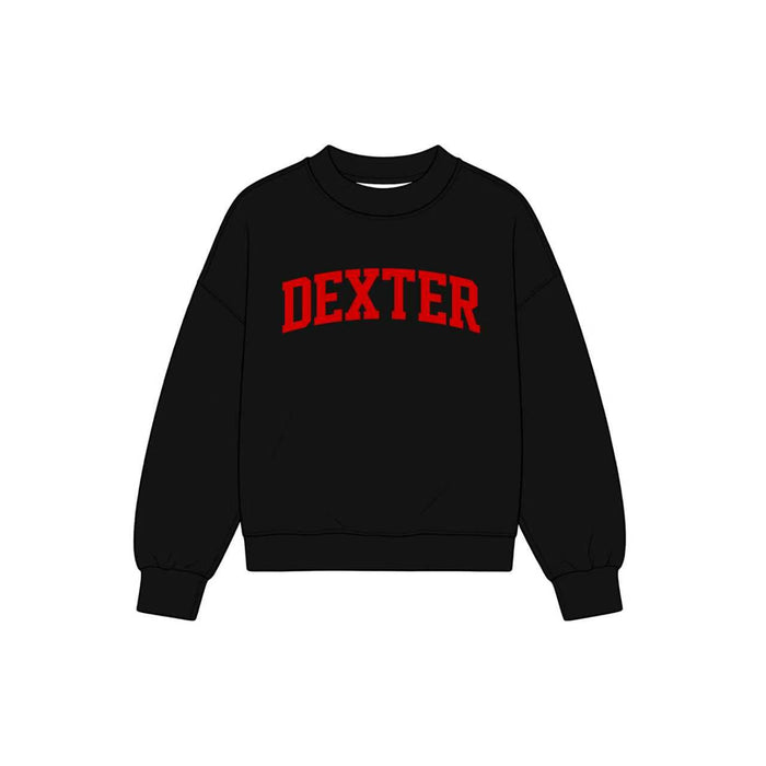 (Custom Design Preorder MOQ 5) Teams Dexter Black Print Kids & Adult Long Sleeve Tee Shirts Top