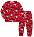 (Custom Design Preorder MOQ 5) Teams Georgia Print Kids Christmas Pajamas Clothes Set