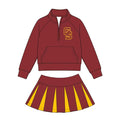 (Custom Design Preorder MOQ 5) Teams Gibson Southern Zipper Top Skort Girls Clothes Set