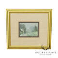 Custom Framed Impressionist Art Print Winter Scene