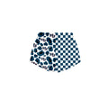 (Custom  Preorder MOQ 5) Baby Girls Green Checked Leopard HJ Team Shorts Bottom
