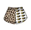 (Custom  Preorder MOQ 5) Baby Girls Leopard BC Team Shorts Bottom