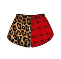 (Custom  Preorder MOQ 5) Baby Girls Leopard Mexia Team Shorts Bottom