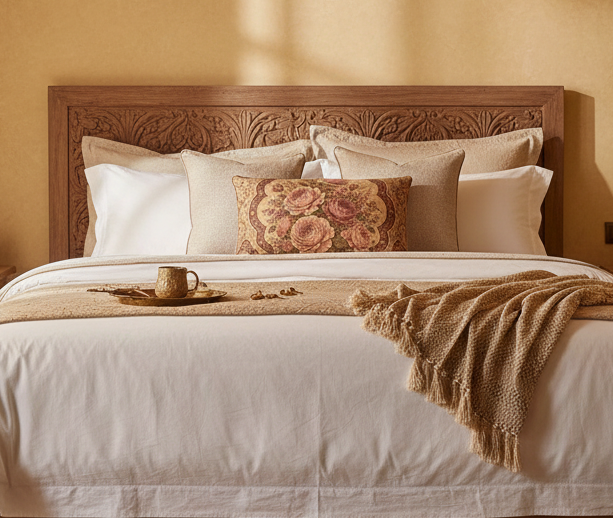 Dessert Rose Courtyard Shimmer Velvet Accent Pillow – Desert Rose Villa Collection by SASTIMOS