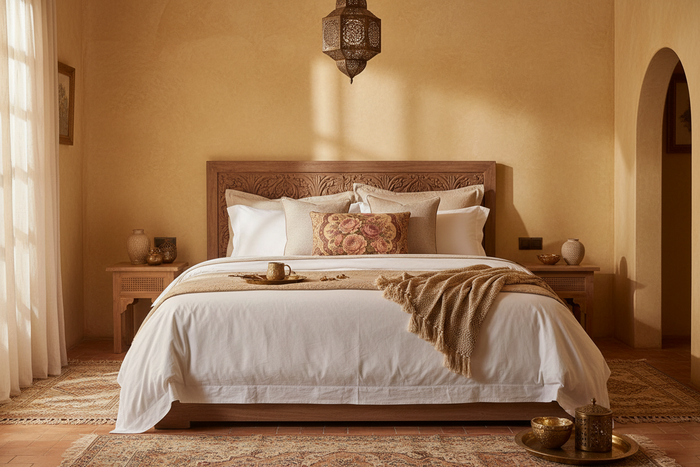 Dessert Rose Courtyard Shimmer Velvet Accent Pillow – Desert Rose Villa Collection by SASTIMOS