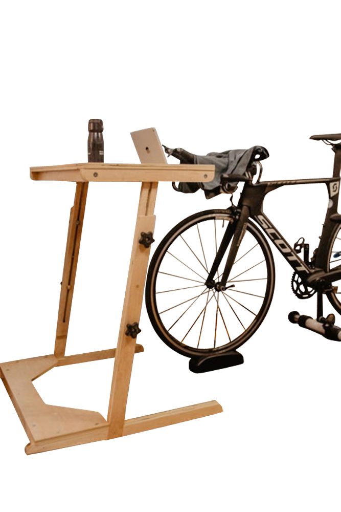 DIY Exercise Bike Desk Plans - Build Your Own - Adjustable Cycling Workstation
