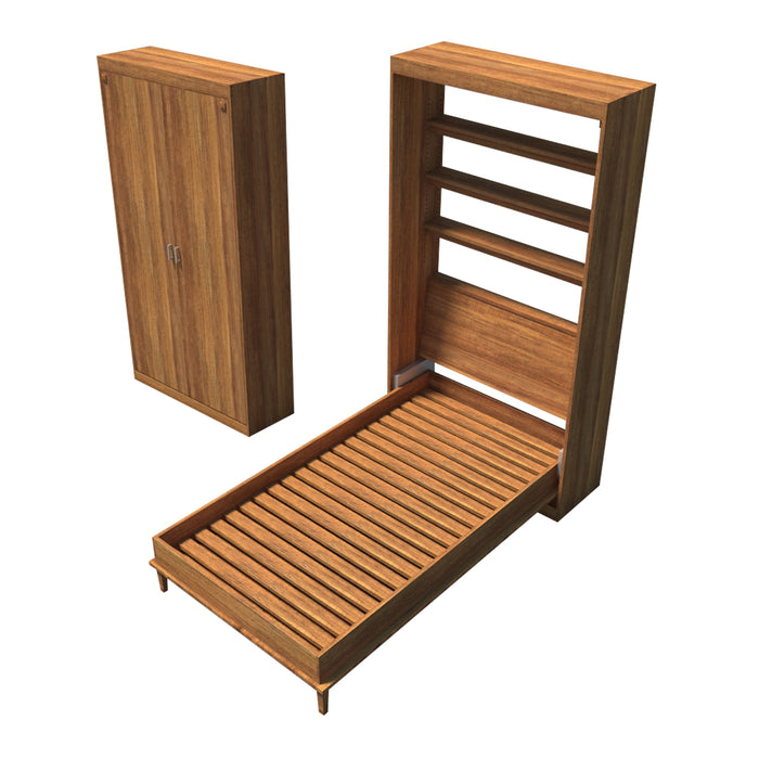 DIY Murphy Bed Plans - Single Size Hideaway Vertical Wall Bed - Building Project
