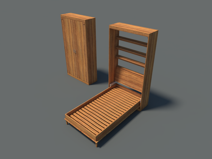 DIY Murphy Bed Plans - Single Size Hideaway Vertical Wall Bed - Building Project