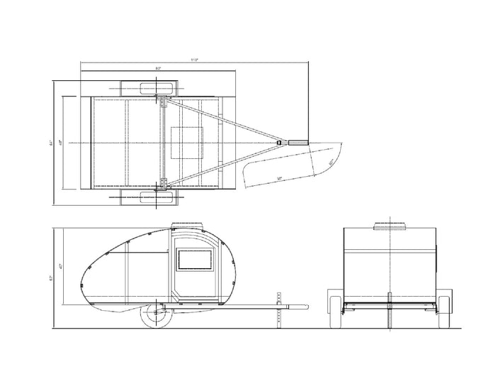 DIY Teardrop Camper Plans - Lightweight Camper For Motorcycle Small Car Build