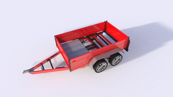 Dump Trailer Plans DIY Bumper Pull 45 Degree Tipping Angle 10'x6' Build a Dump Trailer