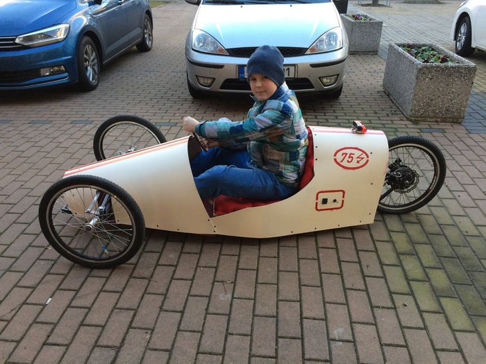 Electric Trike Bike Free DIY Plans - Children Tricycle 3 Wheel Ebike Retro Electric Bike
