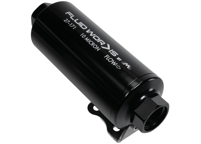 Fluidworks 12GPM 12ORB Post Fuel Filter w/ Mount (10 Micron) - Motion Raceworks
