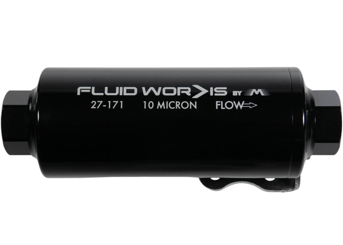 Fluidworks 12GPM 12ORB Post Fuel Filter w/ Mount (10 Micron) - Motion Raceworks