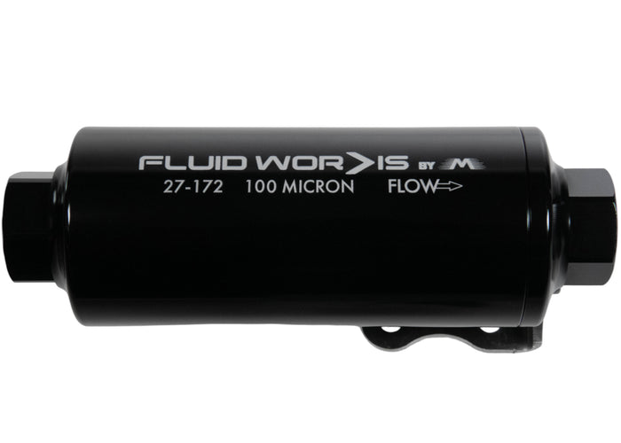 Fluidworks 12GPM Pre Fuel Filter w/ Mount (100 Micron) - Motion Raceworks