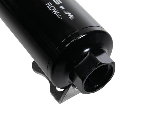 Fluidworks Dual Inlet 12GPM Post Fuel Filter w/ Mount (10 micron) - Motion Raceworks