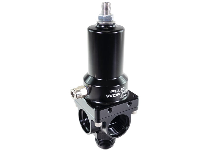 Fluidworks 21-32 GPM Fuel Pressure Regulator 90 Degree