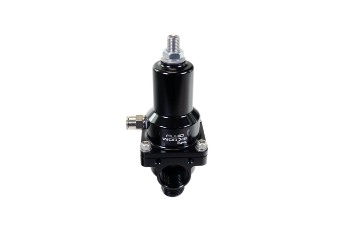 Fluidworks 7-20 gpm Fuel Pressure Regulator 180 Degree - Motion Raceworks