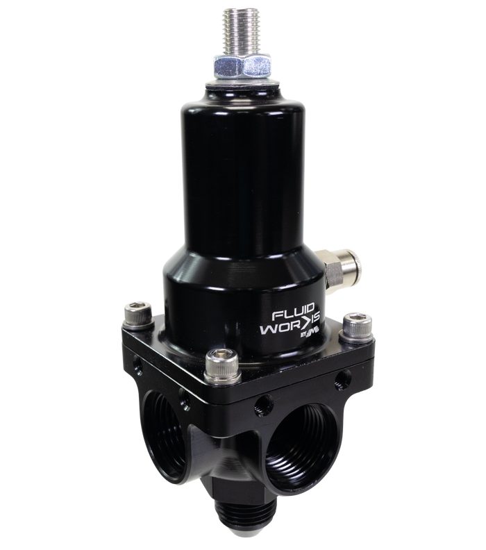 Fluidworks 7-20 GPM Fuel Pressure Regulator 90 Degree - Motion Raceworks