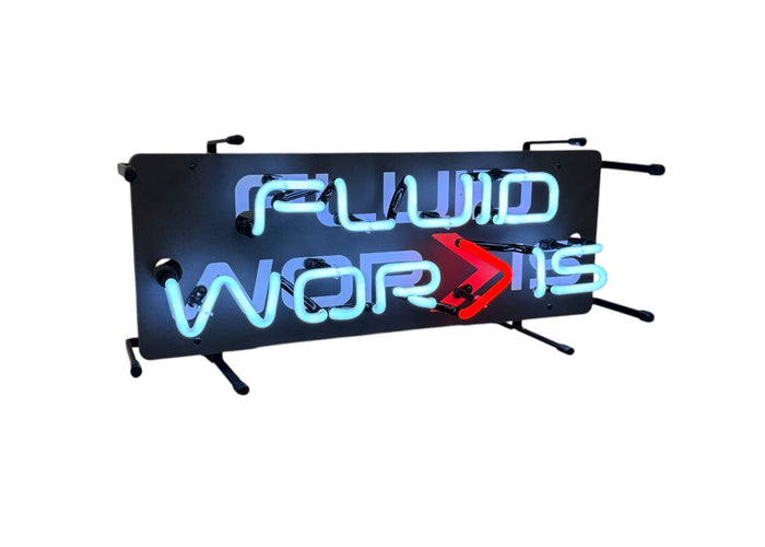 Fluidworks Neon Shop Sign 21x9 - Motion Raceworks