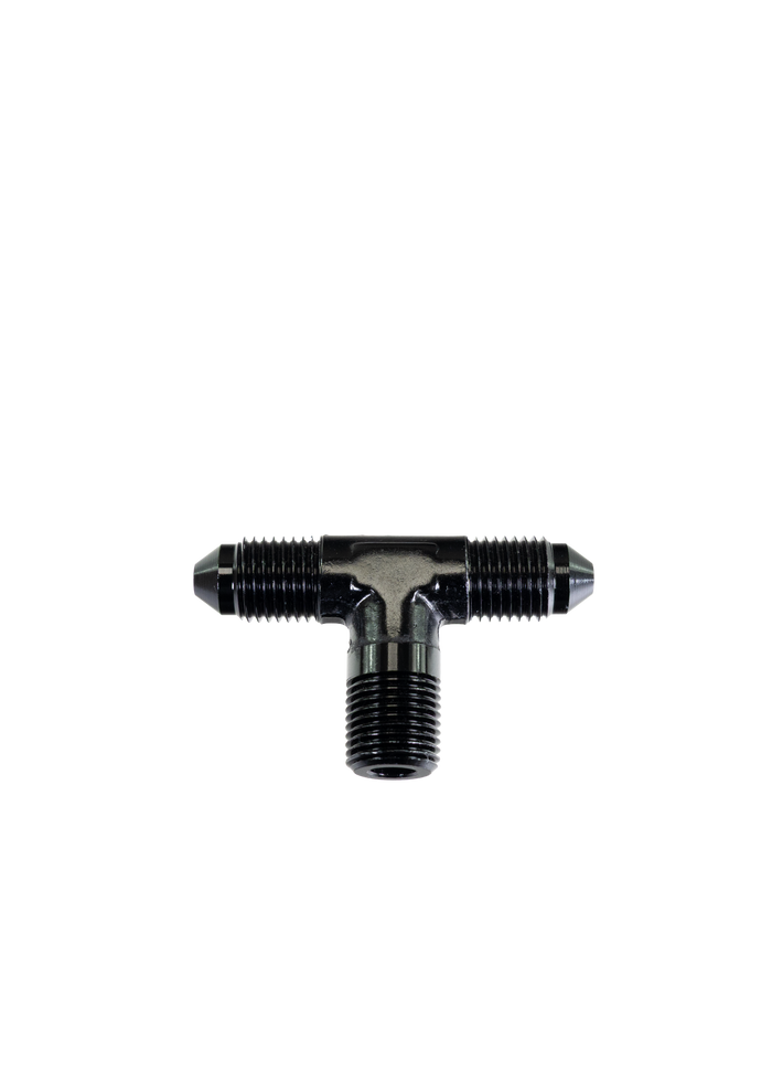 Fragola -3 AN x 1/8 NPT Tee Pipe On Side 482503-BL - Motion Raceworks