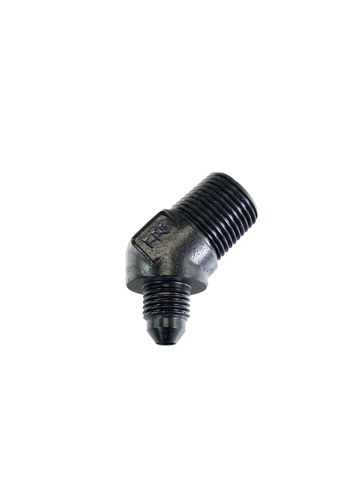 Fragola -4 AN x 3/8" NPT 45° Adapter 482338-BL - Motion Raceworks