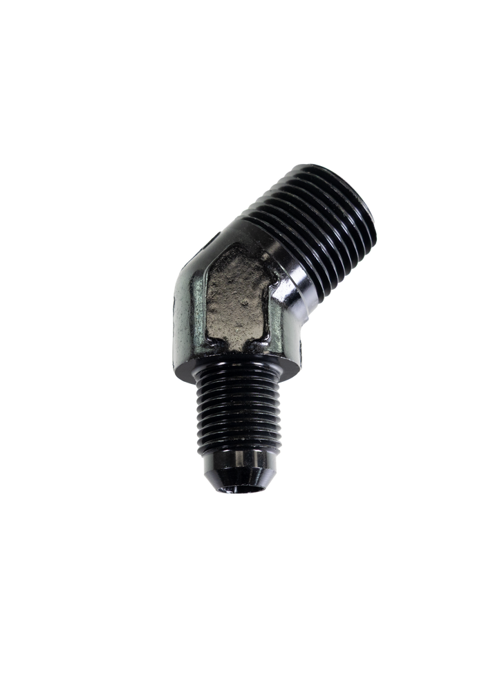 Fragola -6 AN x 1/2" NPT 45° Adapter 482368-BL - Motion Raceworks