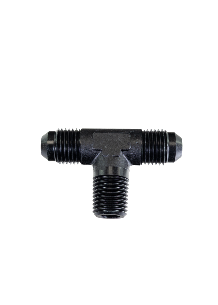 Fragola -6 AN x 1/4 NPT Tee Pipe On Side 482506-BL - Motion Raceworks