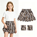 GLK0298 Camo Baby Girls Scallop Bottom Skort With Pocket