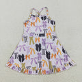 GSD2737  Colorful Bows Baby Girls Active Halloween Strap Yoga Dress