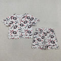 GSSO3250 Teams Georgia G Star & Bow Scallop Shorts Set - Girls’