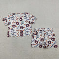 GSSO3252 Teams Auburn AU Star & Bow Scallop Shorts Set - Girls’