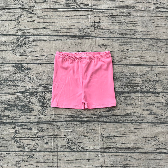 GSSO3259 Baby Girls Hot Pink Strap Dress Top Shorts Yoga Active Clothes Set