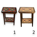 Handcrafted Talavera Tile End Table
