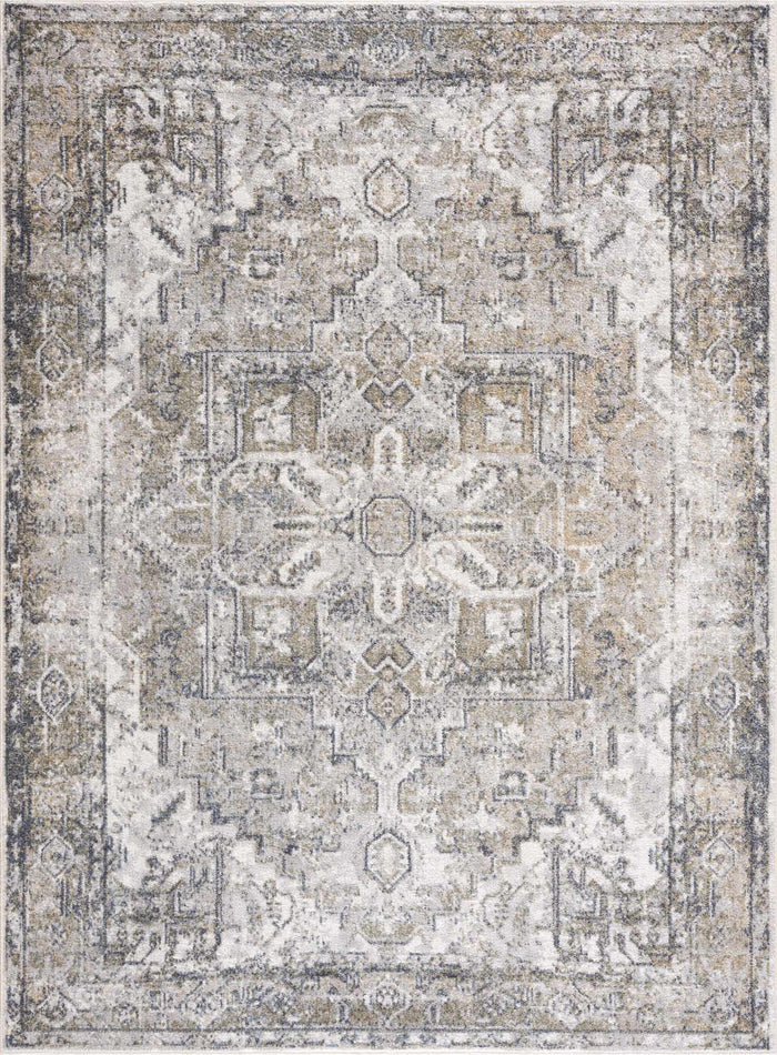 Hera Olive - Washable Rug - Made in Turkey - Various Sizes